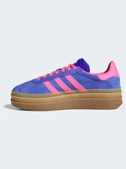 adidas Originals Blue/Pink Gazelle Bold W Trainers