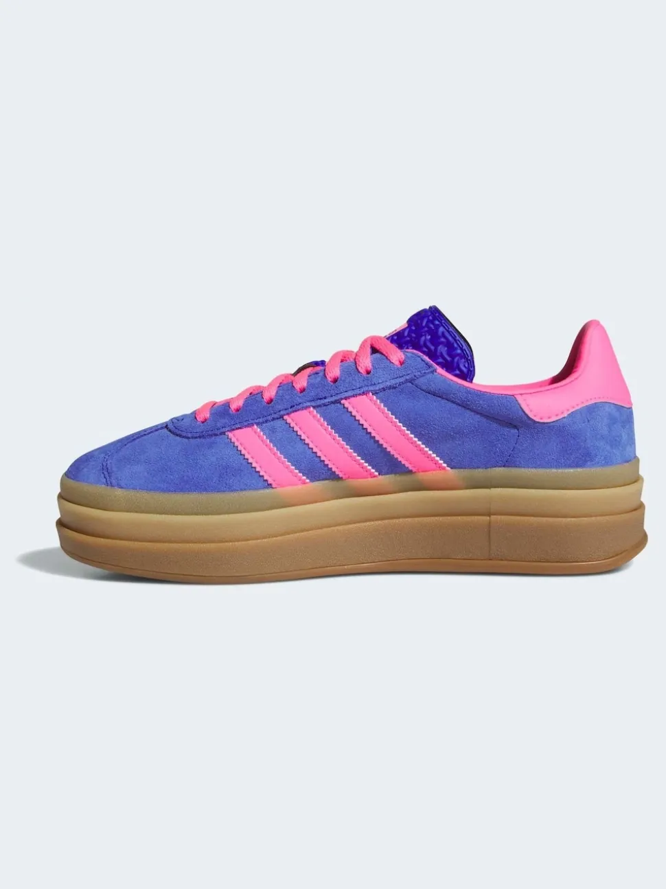adidas Originals Blue/Pink Gazelle Bold W Trainers