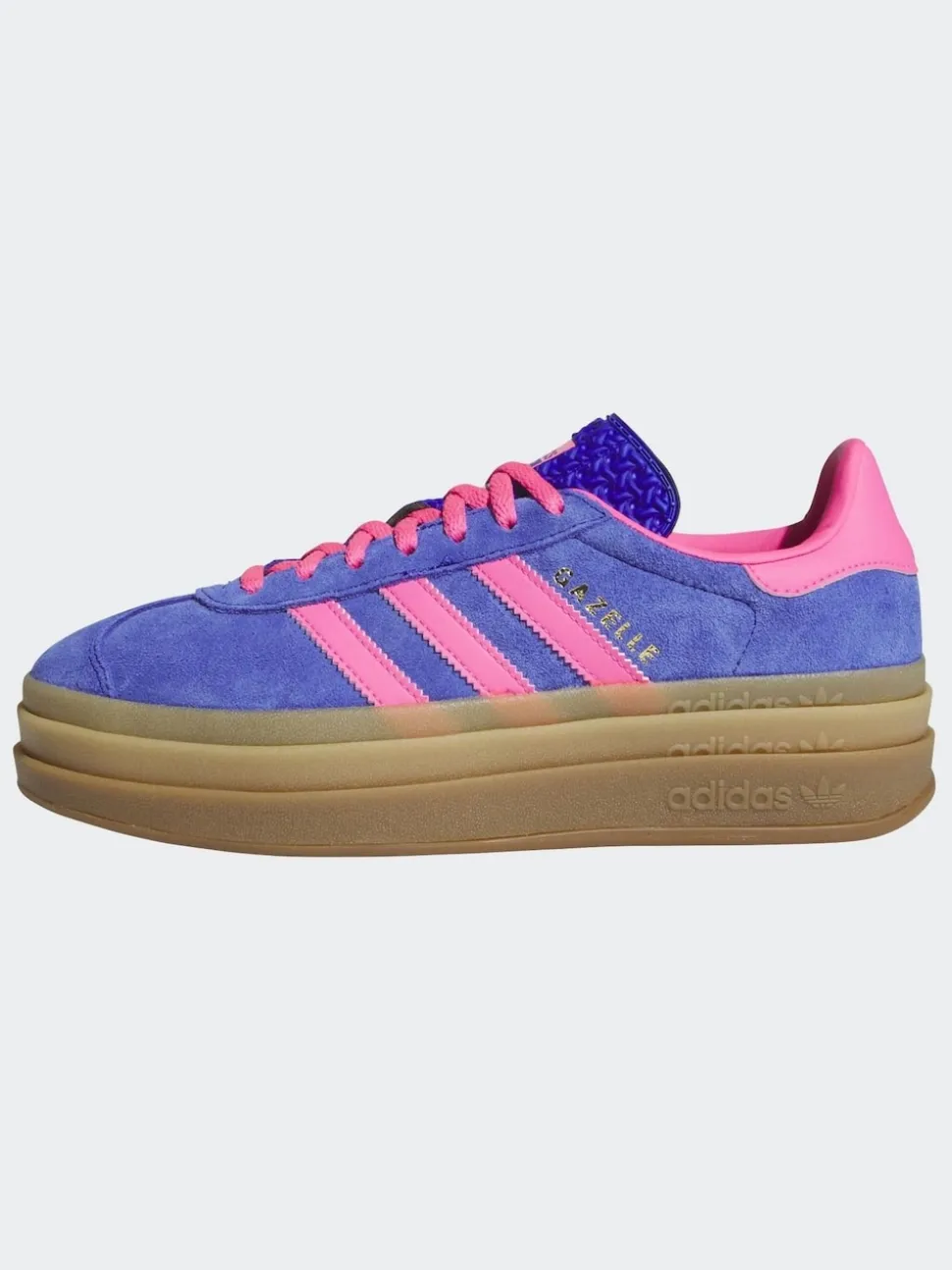 adidas Originals Blue/Pink Gazelle Bold W Trainers
