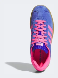 adidas Originals Blue/Pink Gazelle Bold W Trainers