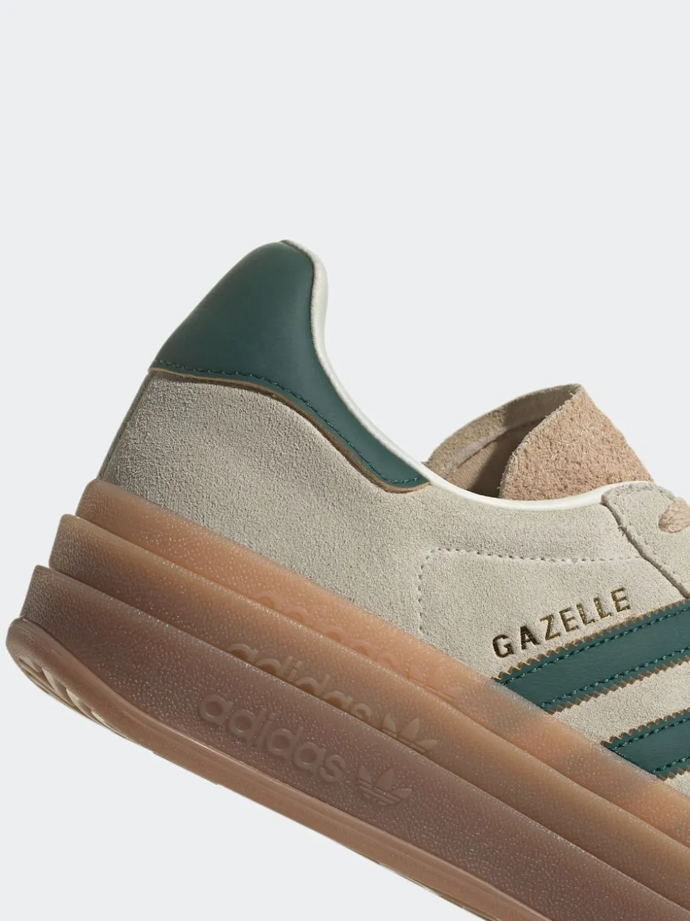 adidas Originals Brown/Green Gazelle Bold W Trainers