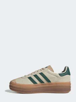 adidas Originals Brown/Green Gazelle Bold W Trainers