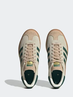 adidas Originals Brown/Green Gazelle Bold W Trainers