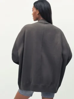 adidas Originals Green Essentials Linear Oversize Crew Sweatshirt