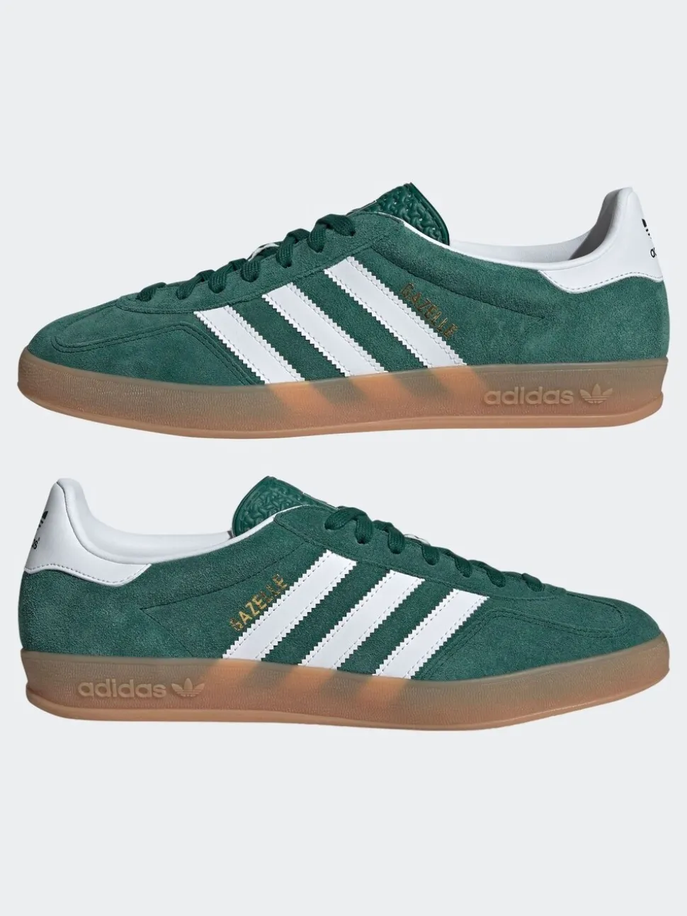 adidas Originals Green/White Gazelle Indoor Trainers