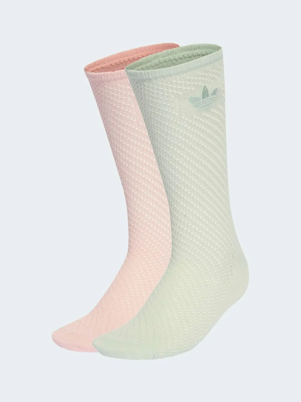 adidas Originals Pink Crochet Crew Socks 2 Pack