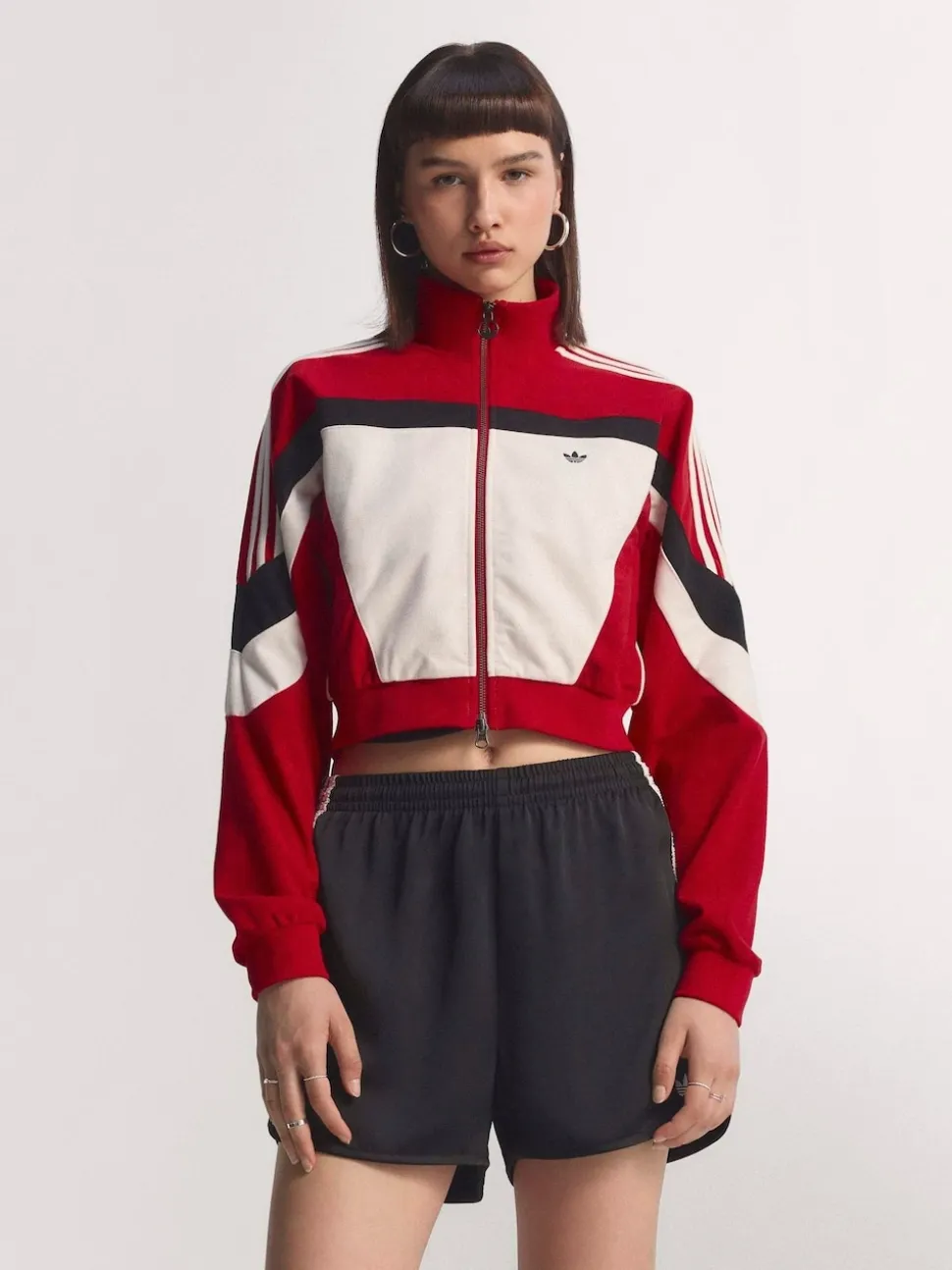adidas Originals Red Blocking Regular Fit Track Jacket