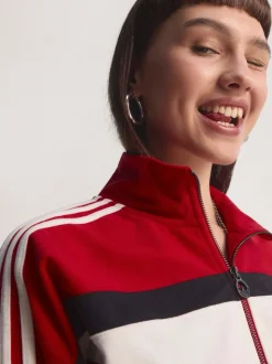 adidas Originals Red Blocking Regular Fit Track Jacket
