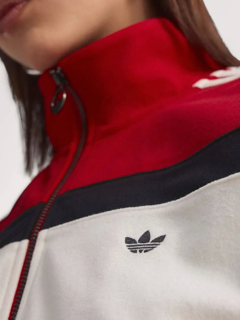 adidas Originals Red Blocking Regular Fit Track Jacket