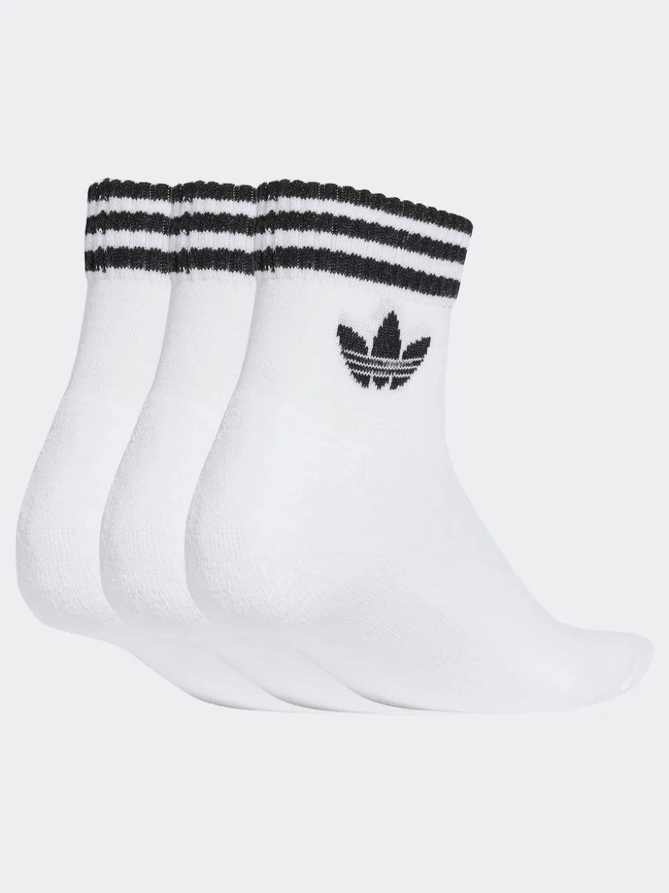 adidas Originals White Ankle Socks 3 Pack