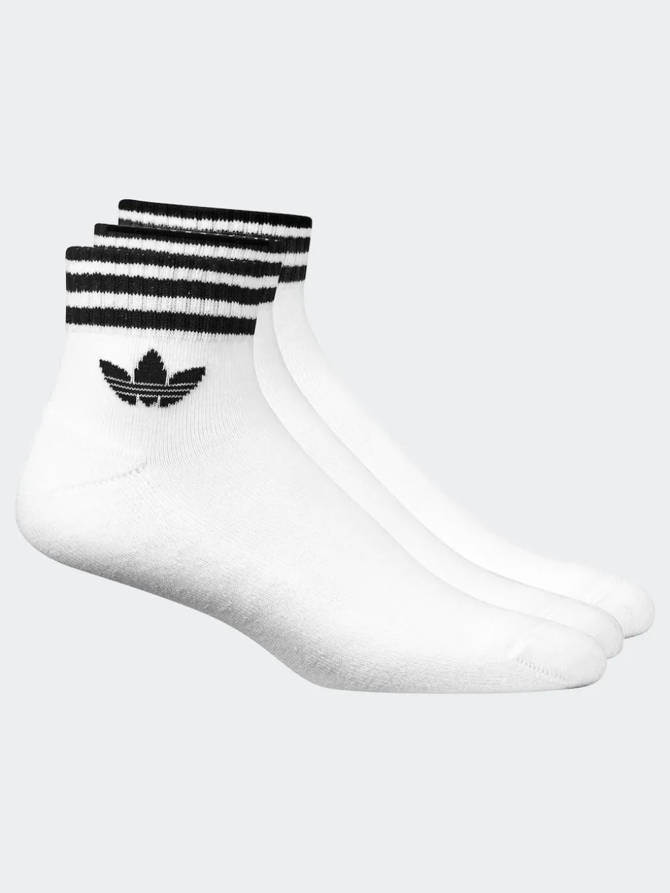 adidas Originals White Ankle Socks 3 Pack