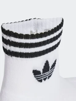 adidas Originals White Ankle Socks 3 Pack