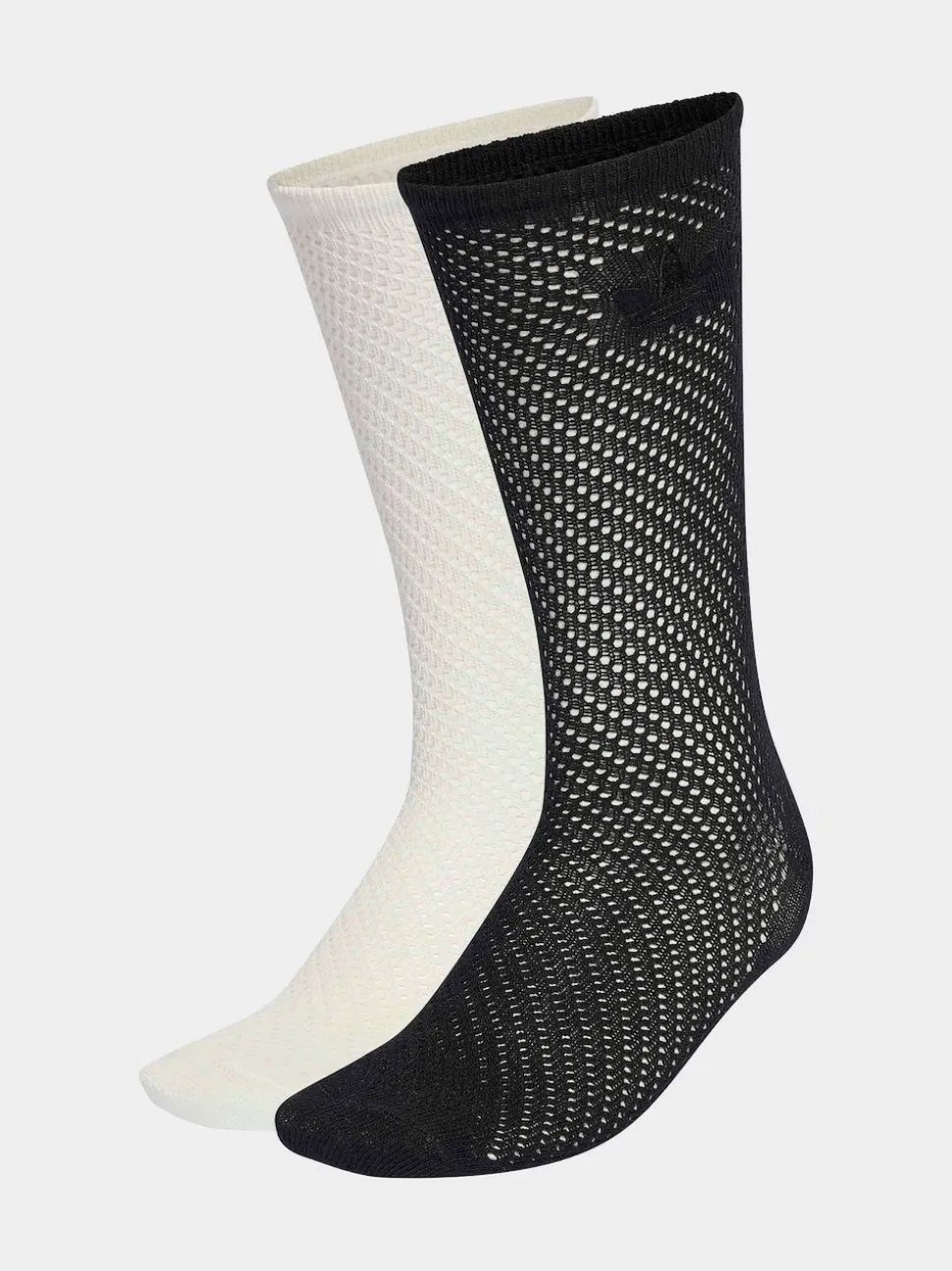 adidas Originals White Crochet Crew Socks 2 Pack