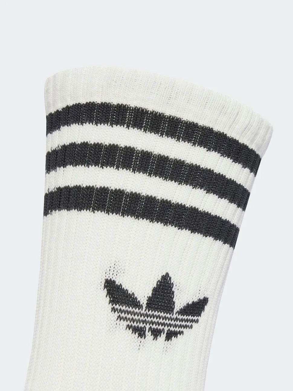 adidas Originals White Ecru Crew 3-Stripes Crew Socks 3 Pairs