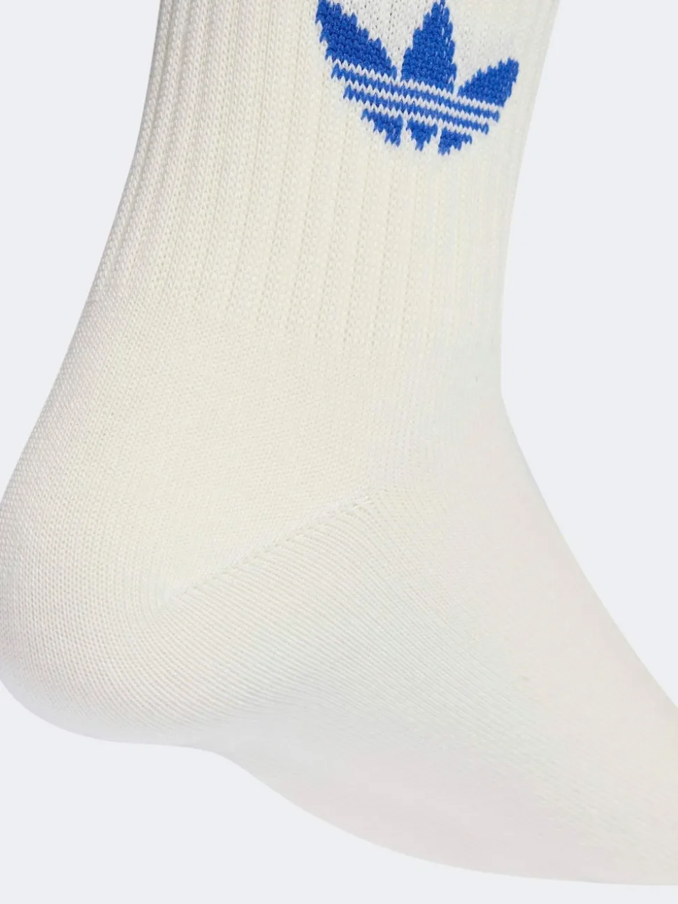 adidas Originals White/Green Crew 3-Stripes Crew Socks 3 Pairs