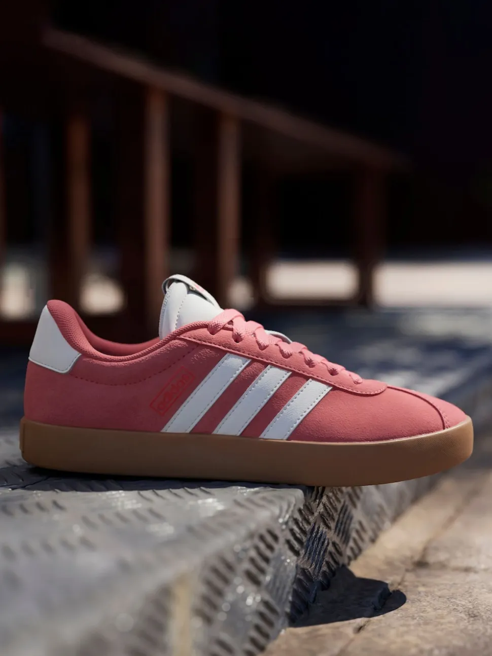 adidas Red Dark VL Court 3.0 Trainers