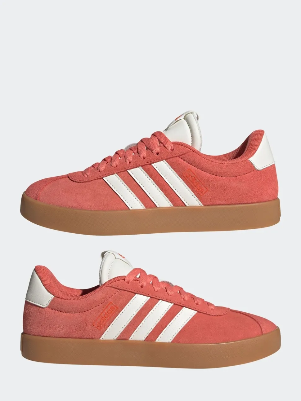 adidas Red Dark VL Court 3.0 Trainers