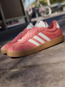 adidas Red Dark VL Court 3.0 Trainers