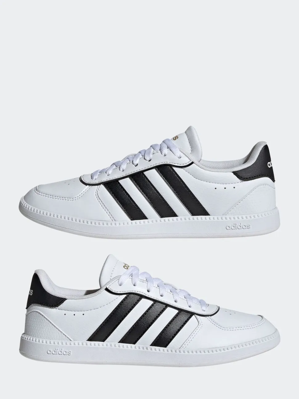 adidas White / Black Breaknet Sleek Trainers