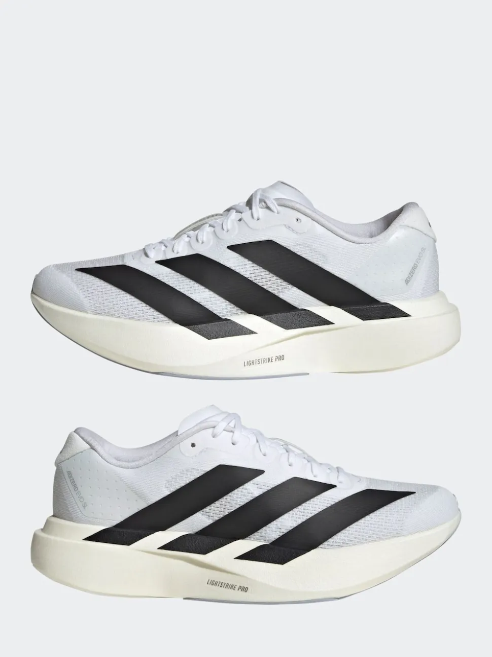 adidas White/Black Adizero Evo Sl Running Trainers