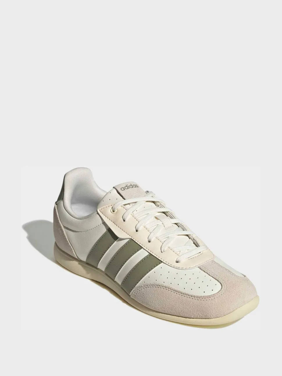 adidas White/Green Barreda Lo Trainers