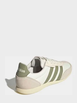 adidas White/Green Barreda Lo Trainers