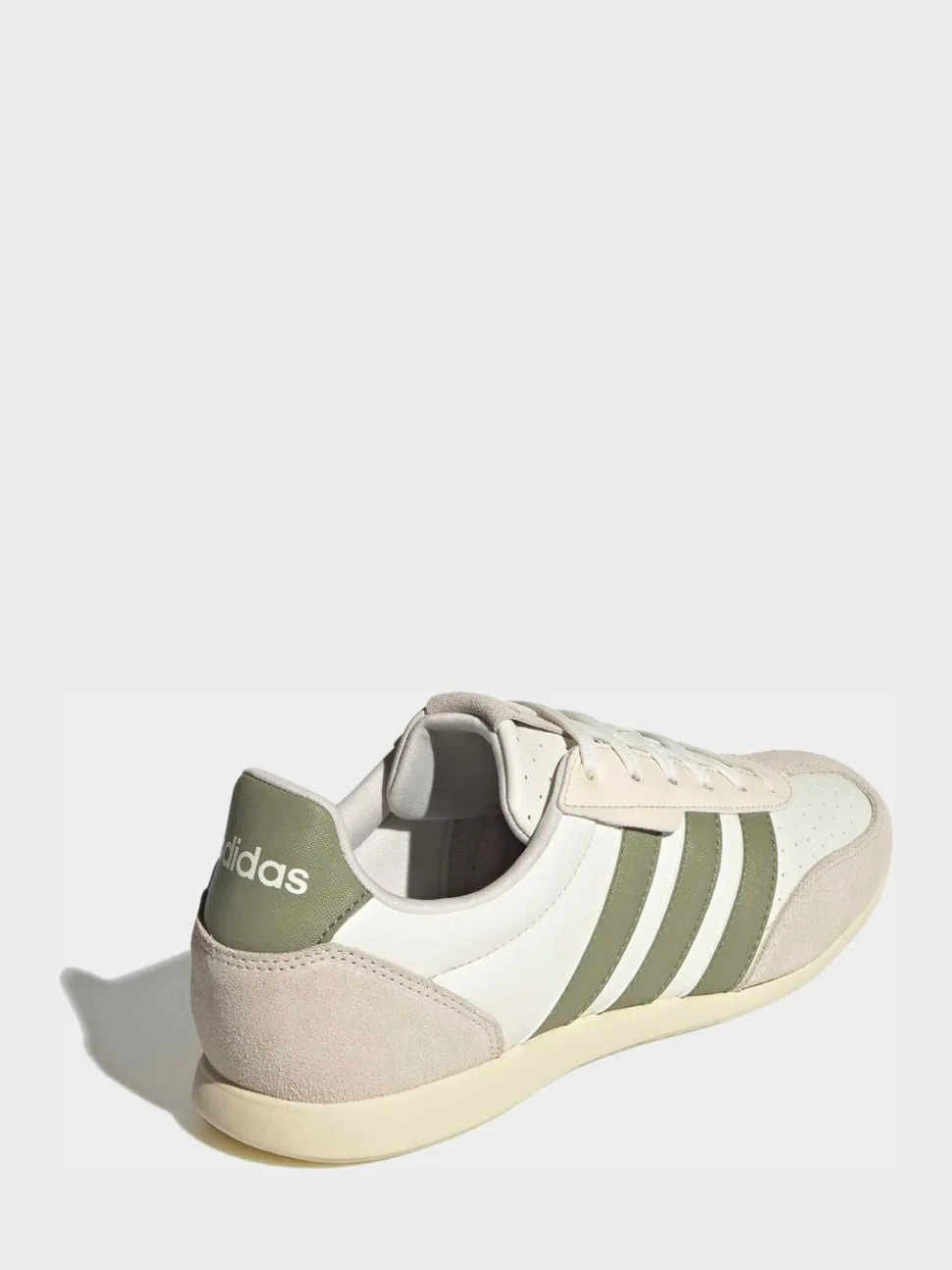 adidas White/Green Barreda Lo Trainers
