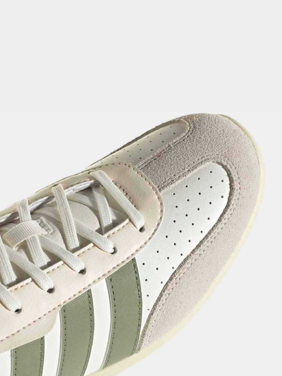 adidas White/Green Barreda Lo Trainers