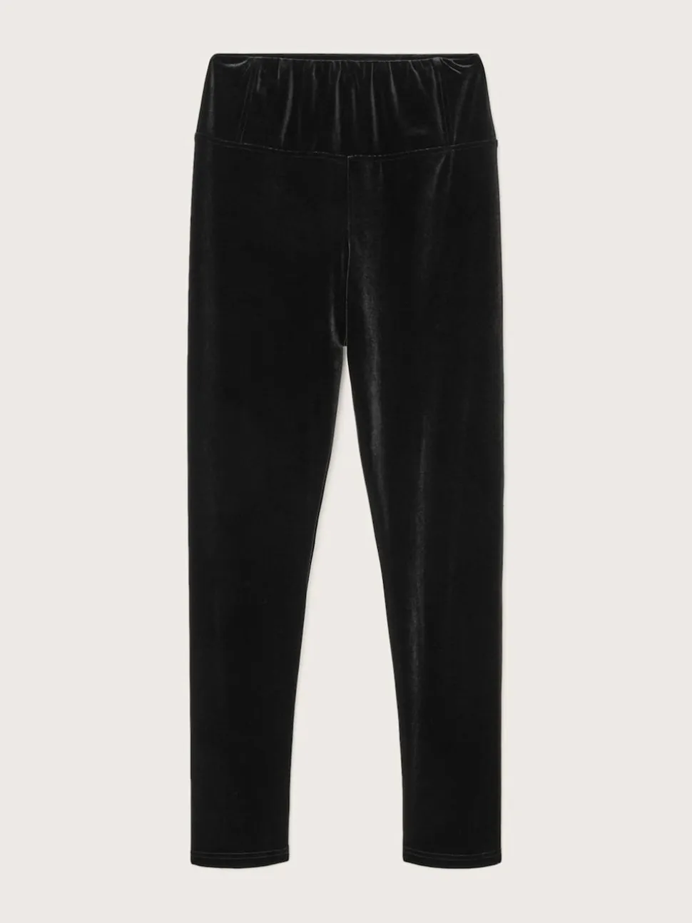 AllSaints Black Cora Velvet Leggings