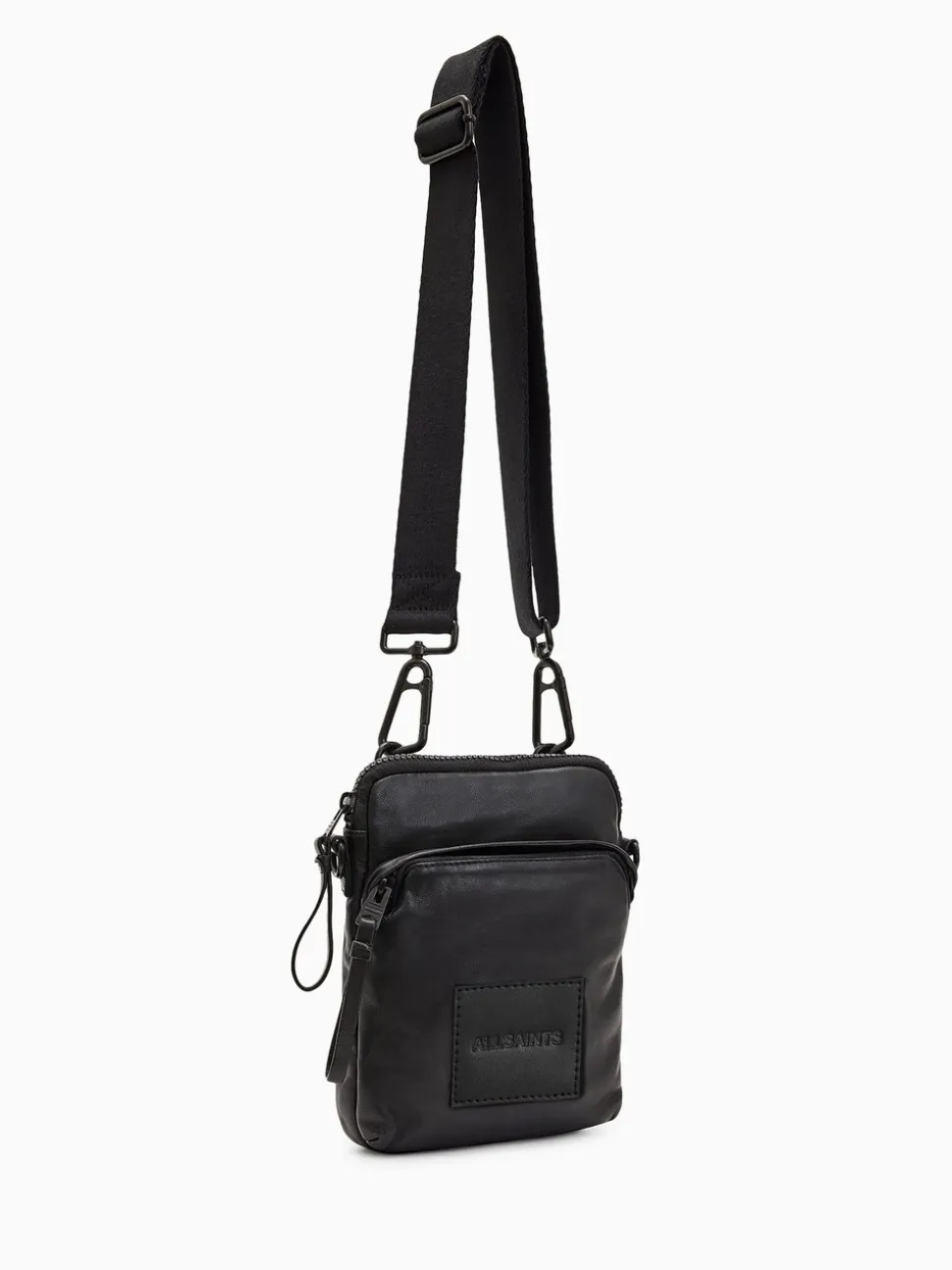 AllSaints Black Falcon Pouch