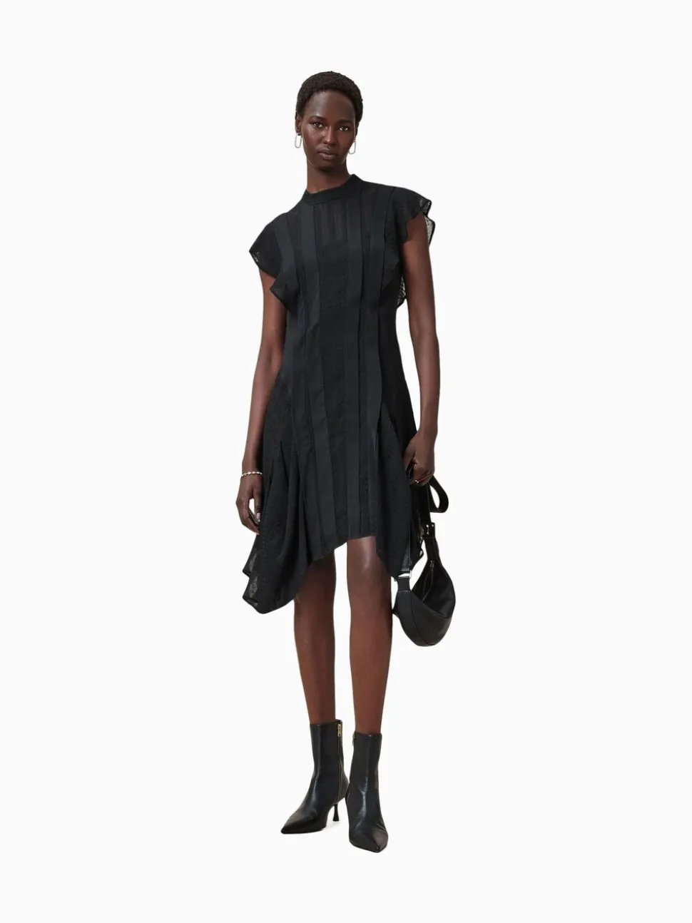 AllSaints Black Fleur Dress