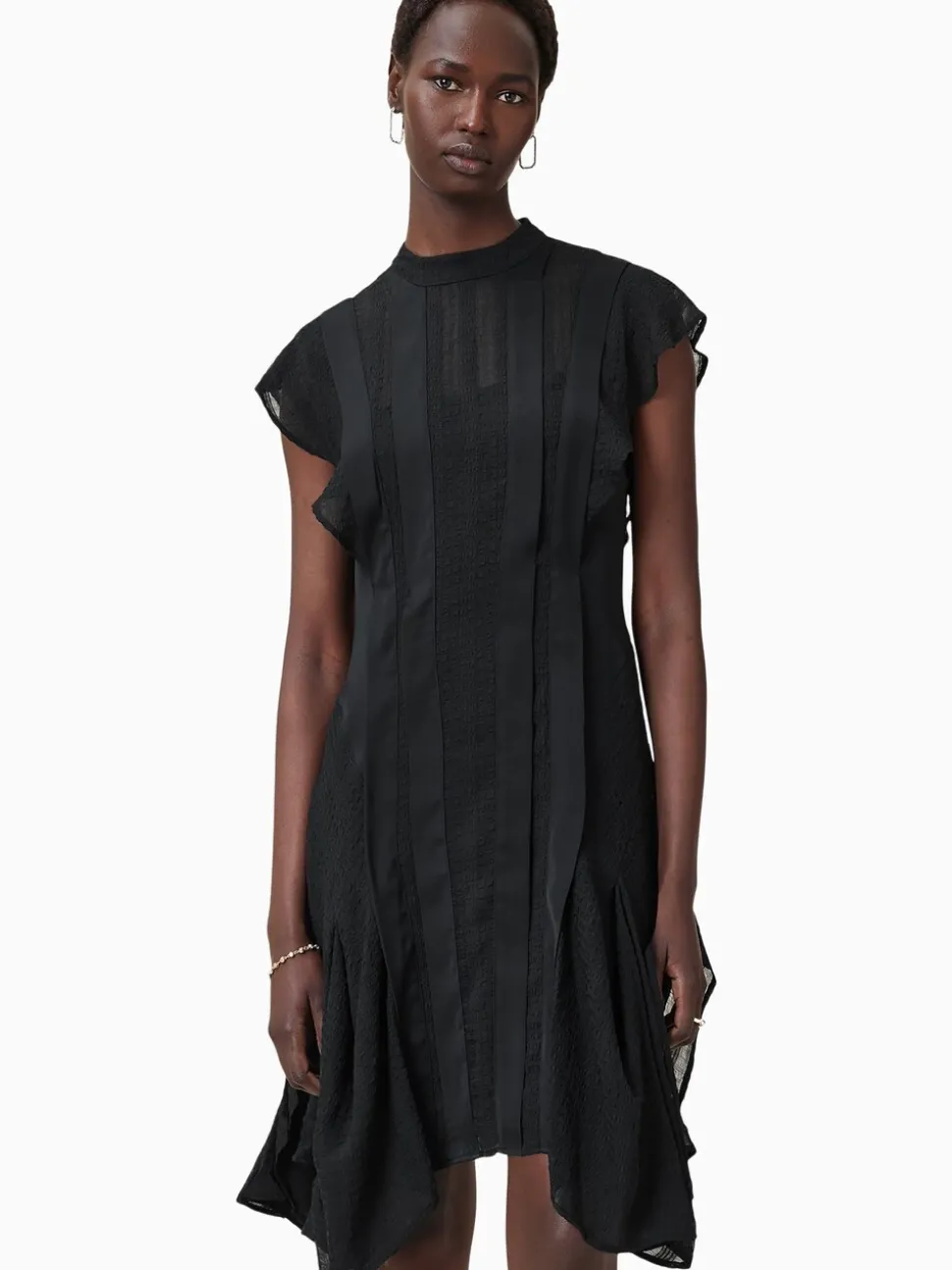 AllSaints Black Fleur Dress