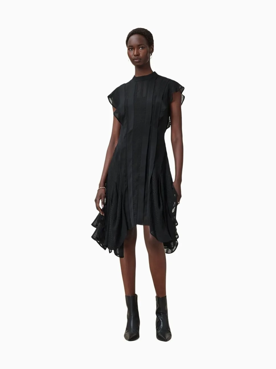 AllSaints Black Fleur Dress
