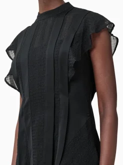 AllSaints Black Fleur Dress