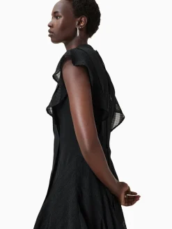 AllSaints Black Fleur Dress