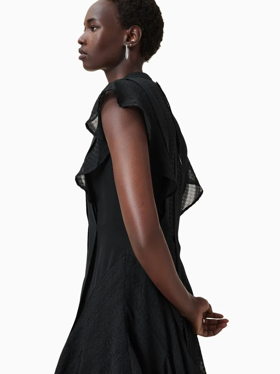 AllSaints Black Fleur Dress