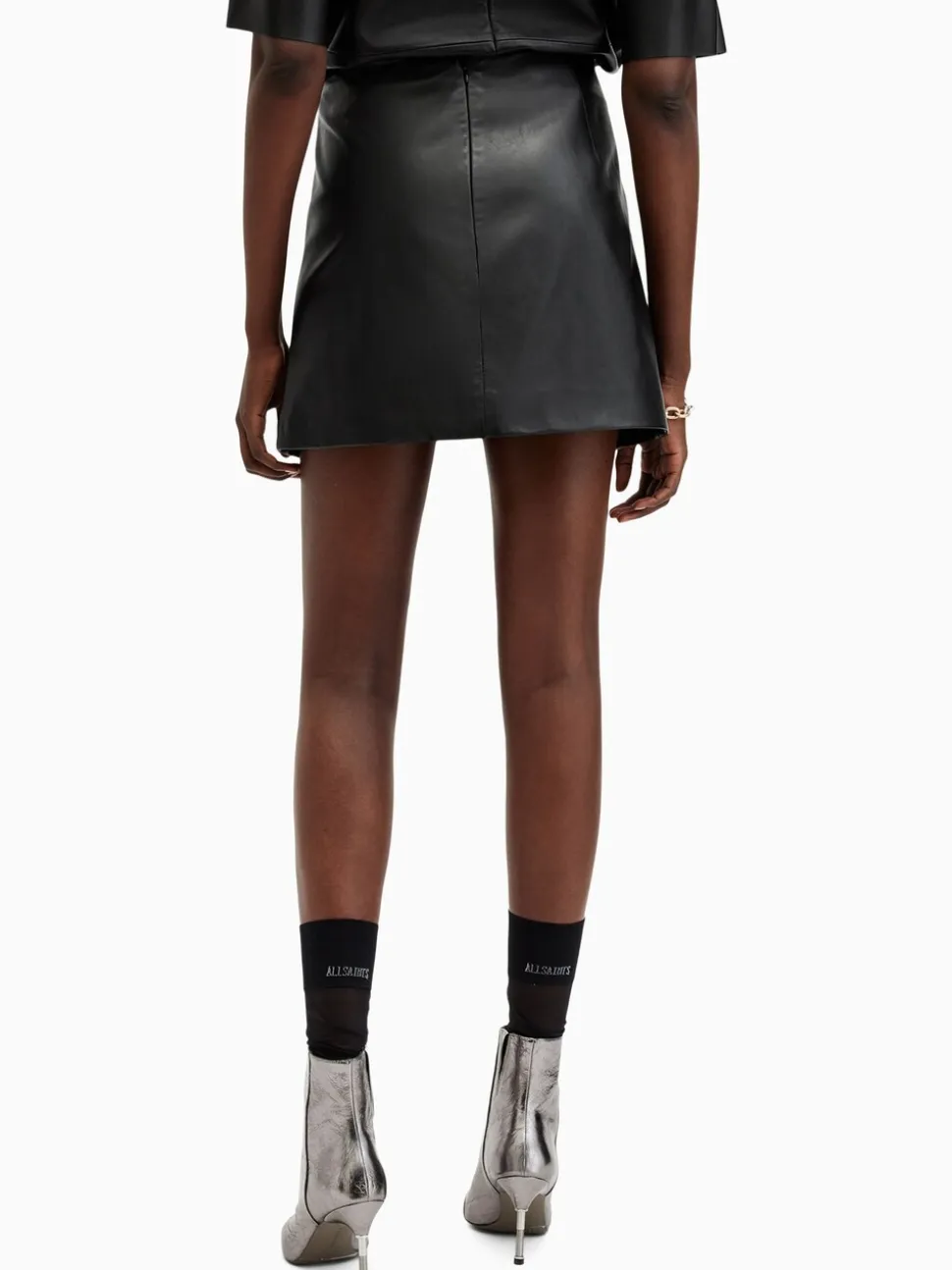 AllSaints Black Renai Skirt