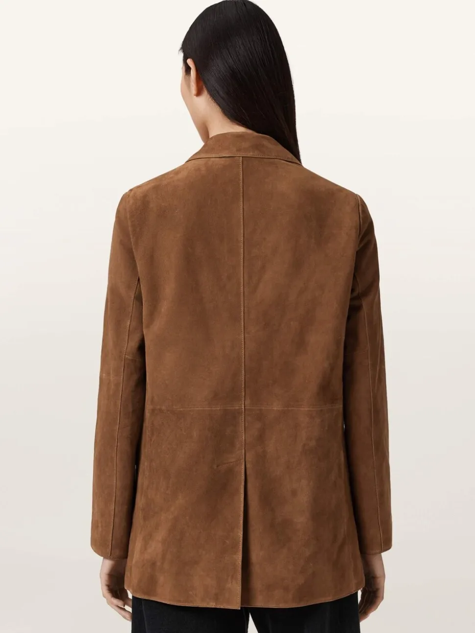 AllSaints Brown Arna Suede Blazer