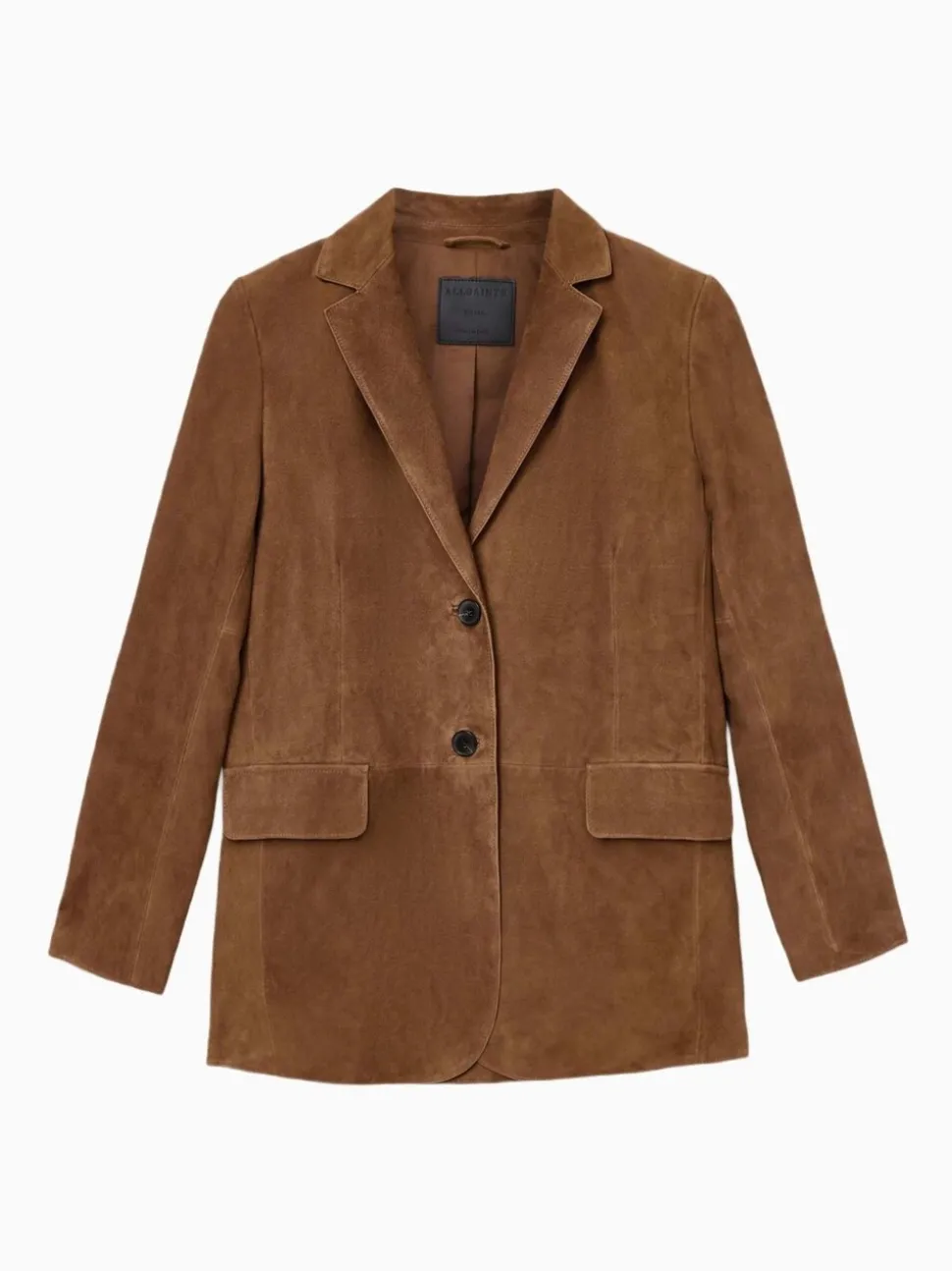 AllSaints Brown Arna Suede Blazer
