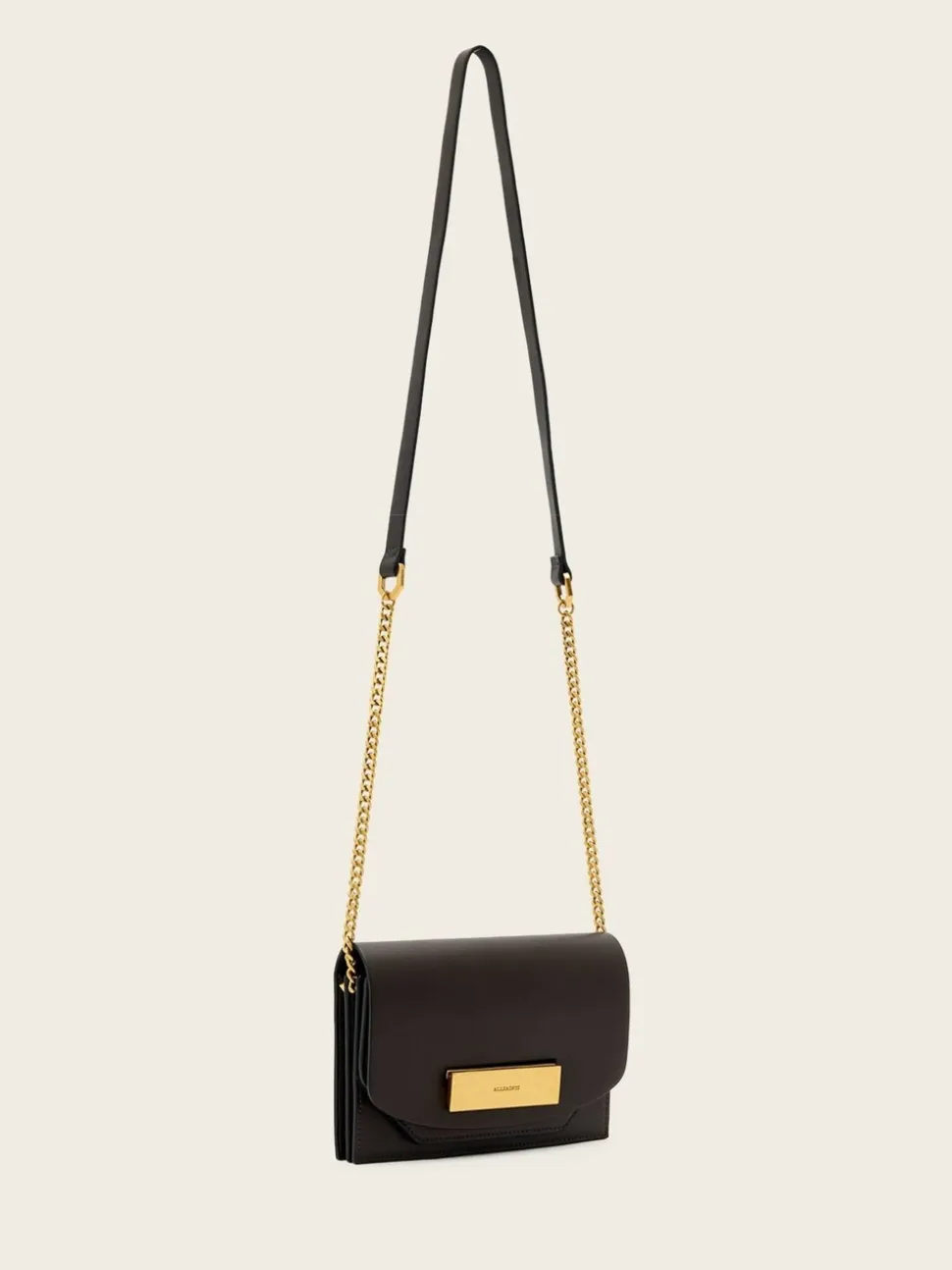 AllSaints Brown Etta Clutch