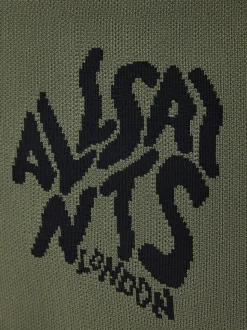 AllSaints Green Izzy Orlando Clutch