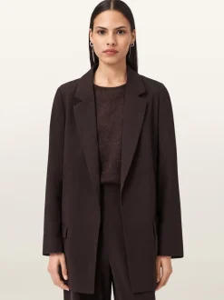 AllSaints Red Aleida Tri Blazer