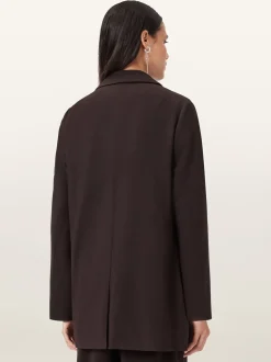 AllSaints Red Aleida Tri Blazer