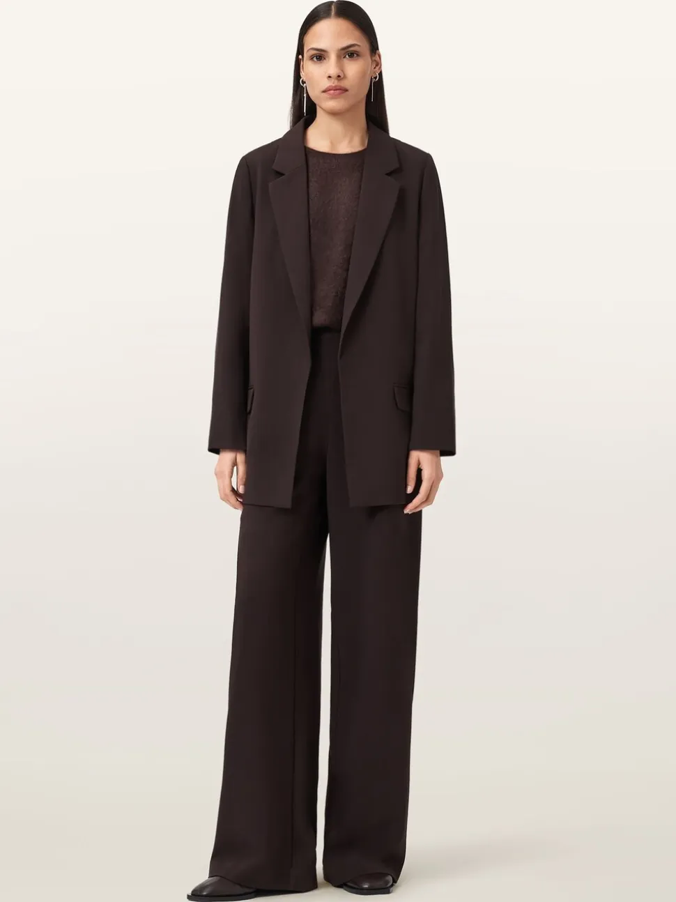 AllSaints Red Aleida Tri Blazer