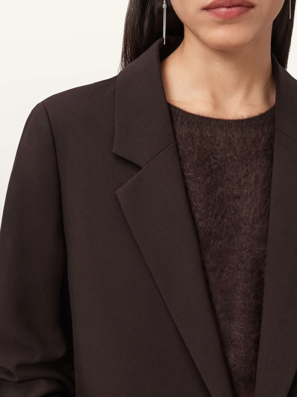 AllSaints Red Aleida Tri Blazer