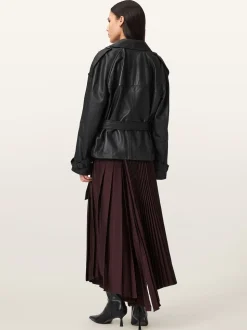 AllSaints Red Jax Skirt