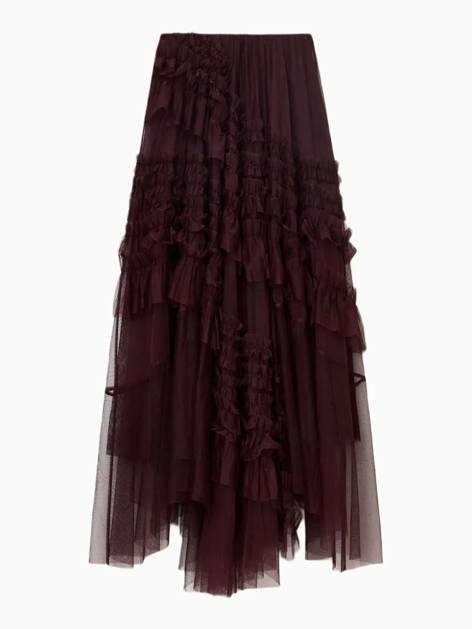 AllSaints Red Jen Tulle Skirt