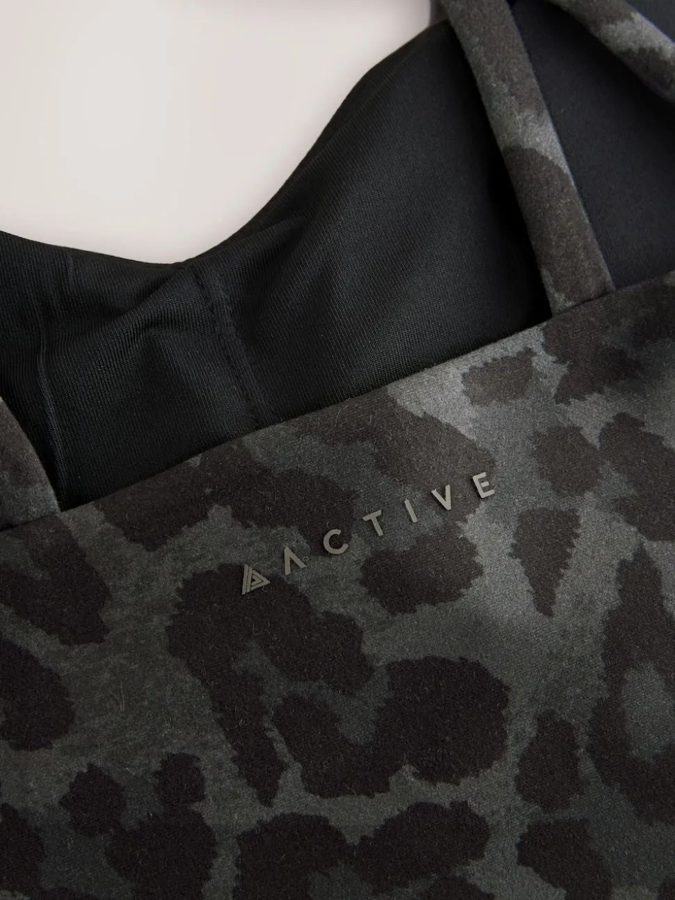 Animal Print Active Double Strap Cross-Over Sports Bra