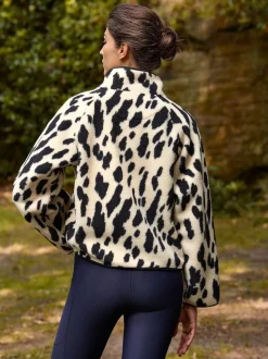 Animal Print Active Printed Borg Jacket
