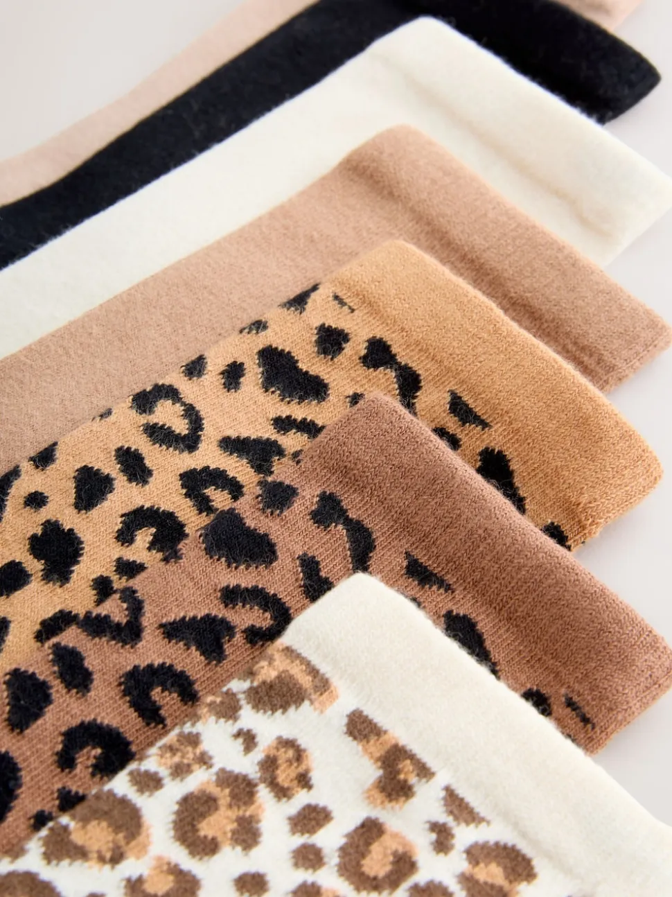 Animal Print Ankle Socks 7 Pack